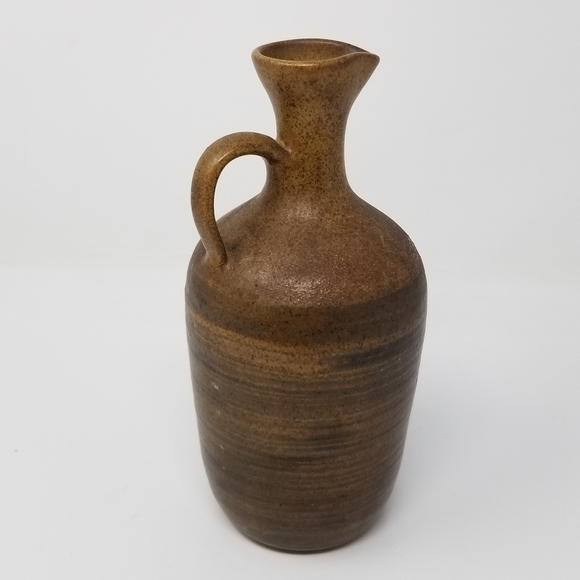 Pottery Jug Handle Spout Stoneware Marked M - Picture 10 of 16